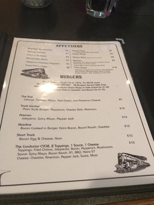 Menu photo 7 The Rail Bar & Grille Covington, VA Menu photo 7 The Rail Bar & Grille Covington, VA