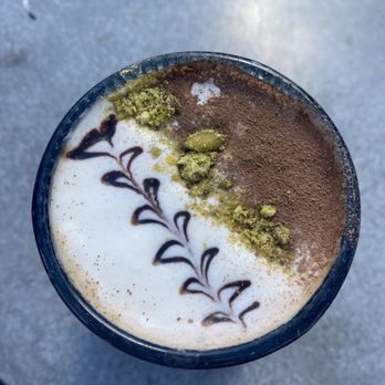 The Coffee Builders - Chocolate pistachio latte - Coffee & Tea Near Me - Phoenix, Arizona