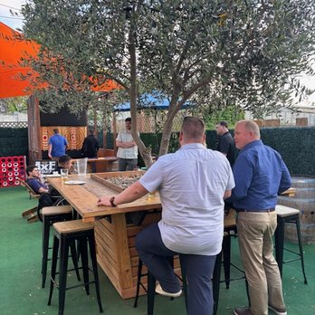 Hatchet Hound - Outdoor Axe Throwing at CoLab Public House - Team Building Activities Near Me - Vista, California Hatchet Hound - Outdoor Axe Throwing at CoLab Public House - Team Building Activities Near Me - Vista, California