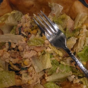Uncle Julio's - This is the gross chicken taco salad I got with only  shredded chicken and iceberg lettuce and no taco trimmings or flavor . - Tex-Mex Near Me - Schaumburg, Illinois