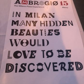 Ambrogio15 - Amusing menu - Pizza Near Me - San Diego, California Ambrogio15 - Amusing menu - Pizza Near Me - San Diego, California