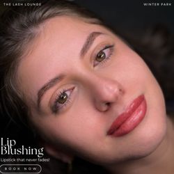 The Lash Lounge - Lip blushing by our PMU Artist and master stylist, Buse.