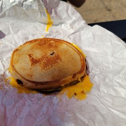 Kids grilled cheese (looks like it was run over) Kids grilled cheese (looks like it was run over)