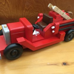 Artisans United Craft Gallery - Wooden Fire Engine