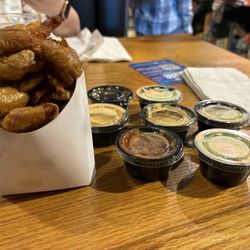 Goood Friends - Smashed Spuds with Sauce Flight (All of 'em)