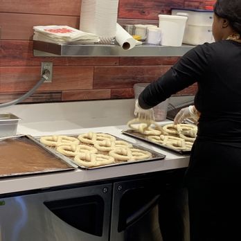 Ben's Soft Pretzels - Making the pretzels. - Pretzels Near Me - Indianapolis, Indiana Ben's Soft Pretzels - Making the pretzels. - Pretzels Near Me - Indianapolis, Indiana