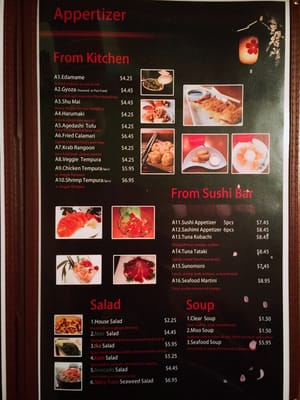 Menu photo 3 Shiso Sushi Orlando, FL