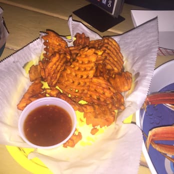 High Tides At Snack Jack - Sweet Potato fries with a spicy hot jelly. Loved how the crinkle cut kept them from getting soggy. - Seafood Near Me - Flagler Beach, Florida High Tides At Snack Jack - Sweet Potato fries with a spicy hot jelly. Loved how the crinkle cut kept them from getting soggy. - Seafood Near Me - Flagler Beach, Florida