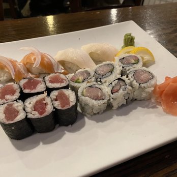 Sushi King - Tuna Roll, White Tuna, Salmon Belly, Yellowtail Scallions Roll. Eat piece hit the mark. - Sushi Bars Near Me - Columbia, Maryland Sushi King - Tuna Roll, White Tuna, Salmon Belly, Yellowtail Scallions Roll. Eat piece hit the mark. - Sushi Bars Near Me - Columbia, Maryland