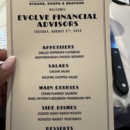 Our menu