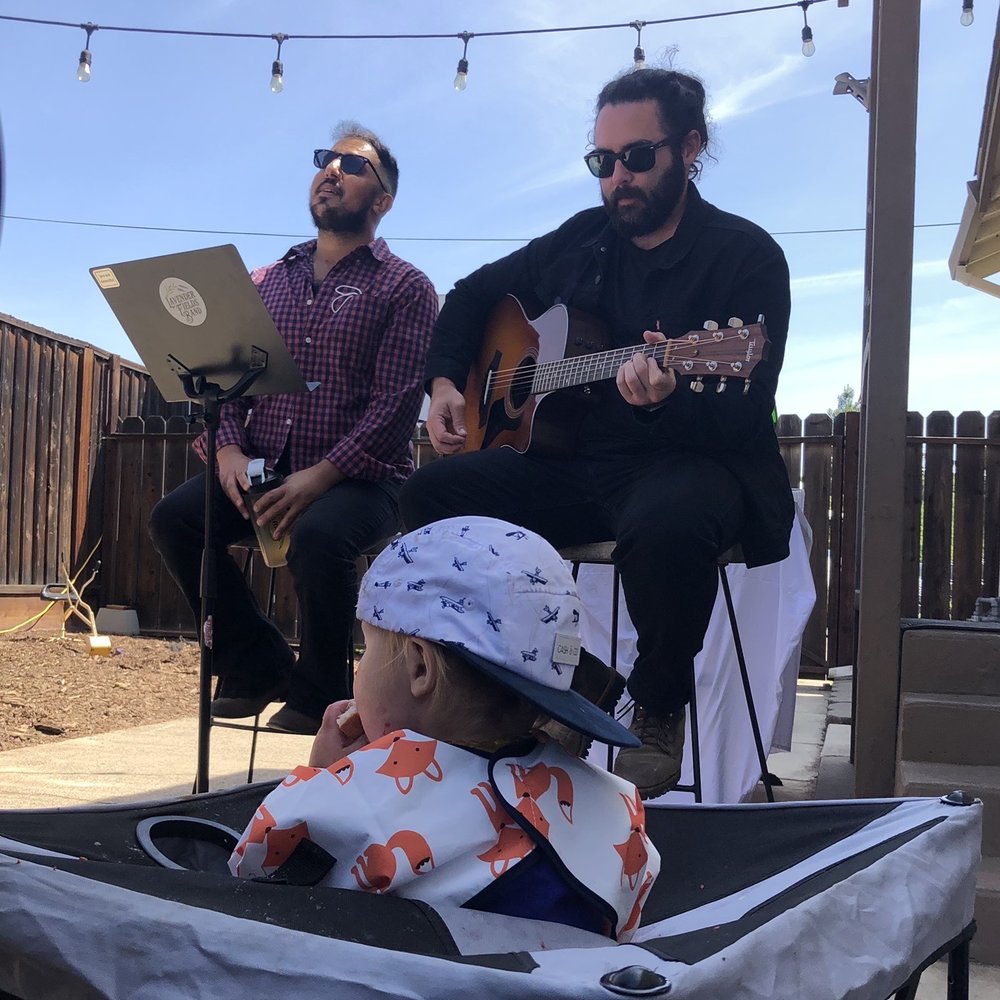 Lavender Fields Band - A front row seat for our littlest audience member. - Musicians Near Me Lavender Fields Band - A front row seat for our littlest audience member. - Musicians Near Me