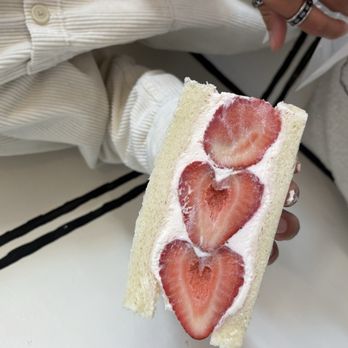 Oko Cafe - Strawberry sando - Cafes Near Me - Gardena, California