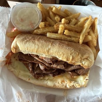 Villa Pizza - Roast beef sandwich, fries, and cole slaw. - Pizza Near Me - Griffith, Indiana Villa Pizza - Roast beef sandwich, fries, and cole slaw. - Pizza Near Me - Griffith, Indiana