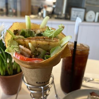 Cafe Mong - Huge wasabi mayo shrimp crepe - Breakfast & Brunch Near Me - Las Vegas, Nevada Cafe Mong - Huge wasabi mayo shrimp crepe - Breakfast & Brunch Near Me - Las Vegas, Nevada