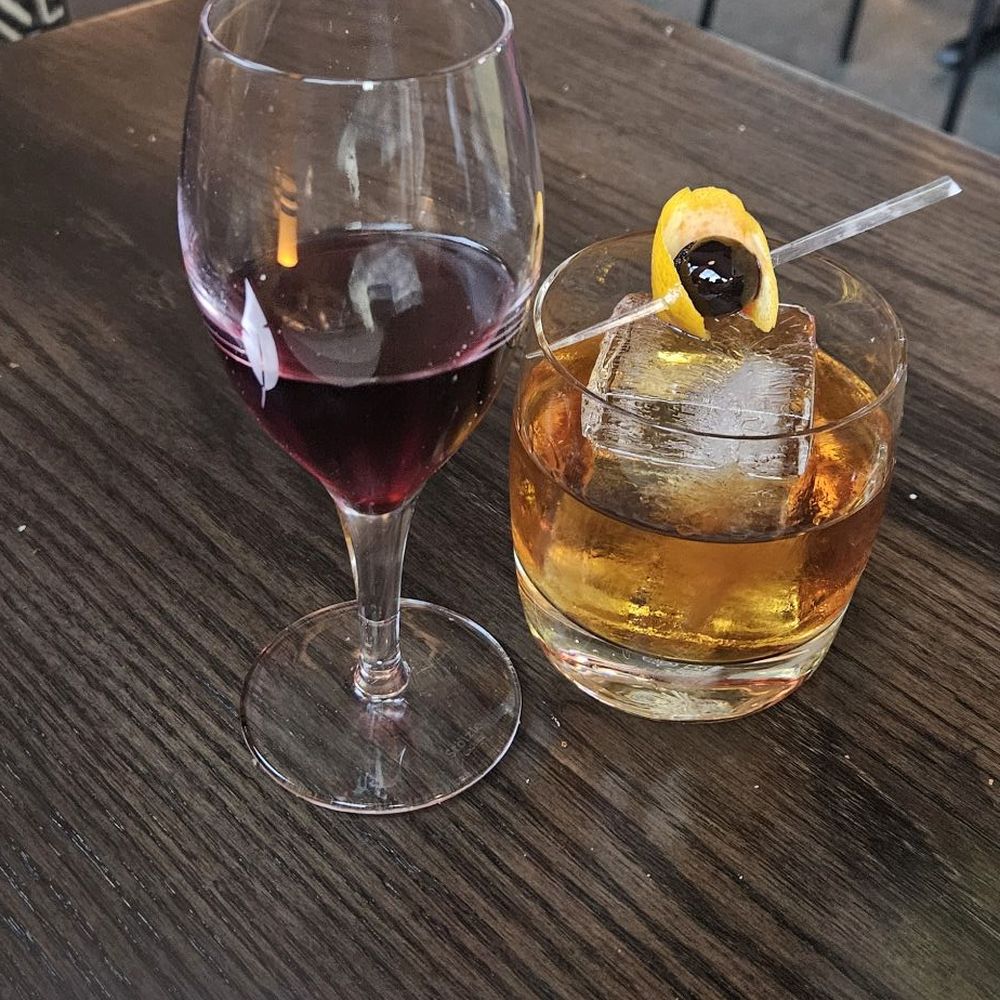 Cooper’s Hawk Winery & Restaurant - PBJ Old Fashion with a sweet red chaser - Seafood Near Me - Alpharetta, Georgia Cooper’s Hawk Winery & Restaurant - PBJ Old Fashion with a sweet red chaser - Seafood Near Me - Alpharetta, Georgia