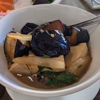 Oba Sushi Thai Tapas - Eggplant with tofu - Japanese Near Me - Pasadena, California Oba Sushi Thai Tapas - Eggplant with tofu - Japanese Near Me - Pasadena, California