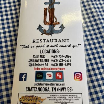 Uncle Larry's - Menu - Seafood Near Me - Chattanooga, Tennessee Uncle Larry's - Menu - Seafood Near Me - Chattanooga, Tennessee