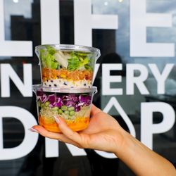 Organic Squeeze - BBQ Chicken + Detox Rainbow Salads