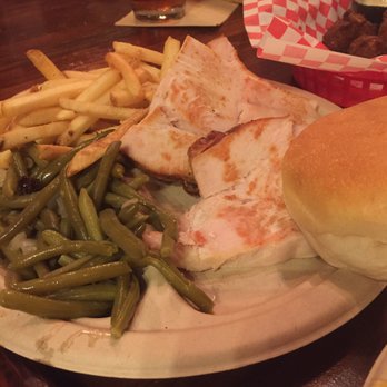 Old Hampton Store & Grist Mill - Turkey, green beans & fries - Barbeque Near Me - Linville, North Carolina