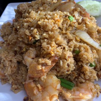 Thairiffic in the Valley - Shrimp fried rice, each rice dish is prepared separately and with spices that complement the protein. - Thai Near Me - Brodheadsville, Pennsylvania Thairiffic in the Valley - Shrimp fried rice, each rice dish is prepared separately and with spices that complement the protein. - Thai Near Me - Brodheadsville, Pennsylvania