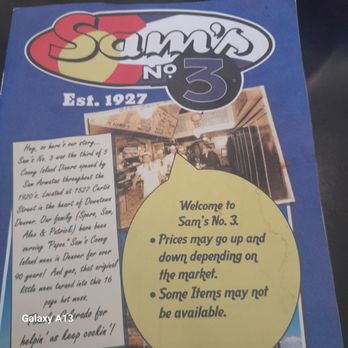 Sam's No 3 - Menu was almost like a 80s cartoon magazine. Cute! - Breakfast & Brunch Near Me - Denver, Colorado Sam's No 3 - Menu was almost like a 80s cartoon magazine. Cute! - Breakfast & Brunch Near Me - Denver, Colorado