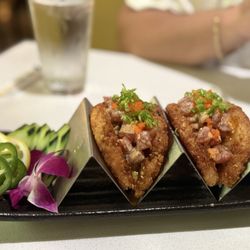 Zen Japanese Fine Cuisine - 1. Poke Tuna Tacos