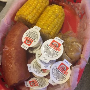 Smitty's Seafood - Sausage, corn on the cob, and garlic - Seafood Near Me - Kenner, Louisiana