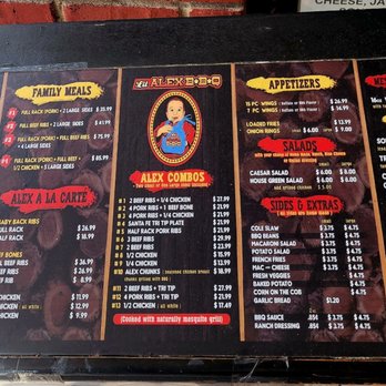 Lil Alex BBQ - Menu - Barbeque Near Me - Bonita, California