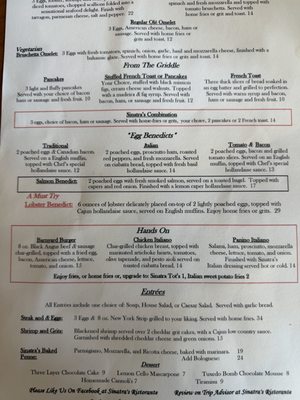 Menu photo 1 Sinatra's Ristorante Lake Helen, FL