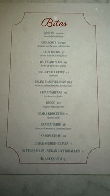 Menu photo 2 Bar Kaspar Amsterdam, NH