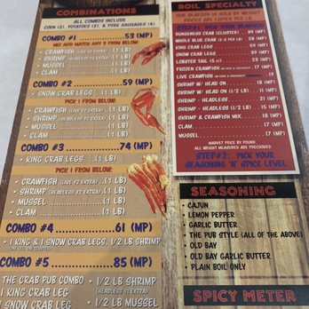 Crab Pub - Menu - Seafood Near Me - Oceanside, California Crab Pub - Menu - Seafood Near Me - Oceanside, California