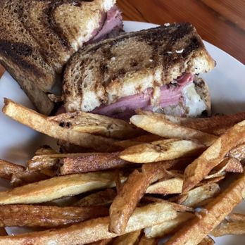 Baron's Pub & Restaurant - Pastrami Reuben with Hand Cut French Fries - Pubs Near Me - Portsmouth, Virginia Baron's Pub & Restaurant - Pastrami Reuben with Hand Cut French Fries - Pubs Near Me - Portsmouth, Virginia