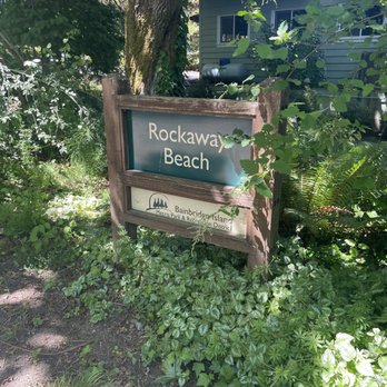 Rockaway Beach Park - Rockaway beach sign - Parks Near Me - Bainbridge Island, Washington Rockaway Beach Park - Rockaway beach sign - Parks Near Me - Bainbridge Island, Washington