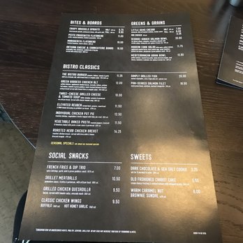 The Bistro - Updated Winter 2017/18 menu - Bars Near Me - Grand Rapids, Michigan