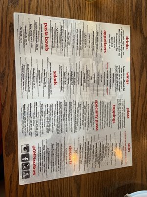 Menu photo 5 OH Pizza & Brew Columbus, OH