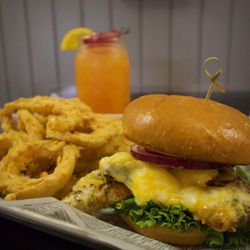 The Yolk Grill - Hawaiian chicken burger