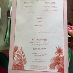 Dinner appetizer menu