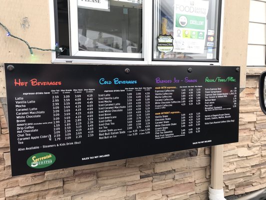 Menu photo 8 Sorrento's Coffee Renton, WA Menu photo 8 Sorrento's Coffee Renton, WA