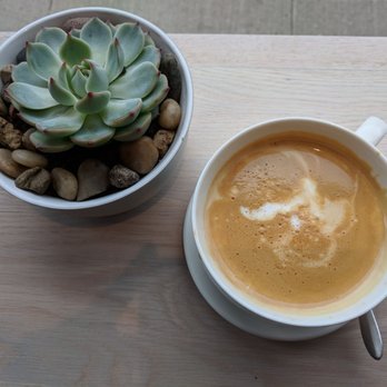 Slanted Door - medium almond milk latte - Cafes Near Me - Toronto, Ontario Slanted Door - medium almond milk latte - Cafes Near Me - Toronto, Ontario