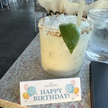 Coasterra - Coconut Margarita for the birthday girl!! - Mexican Near Me - San Diego, California