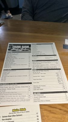 Menu photo 4 Sully's Erumi Sushi Glendale, AZ