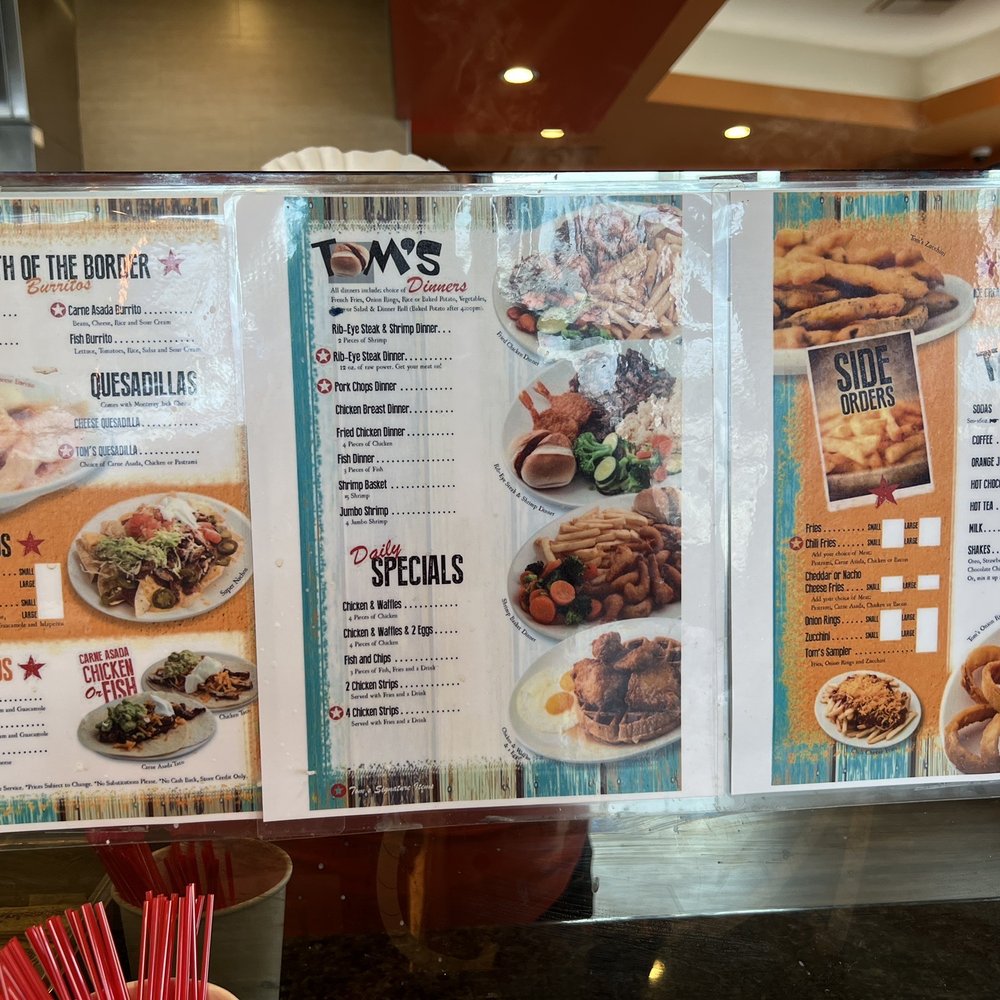 Tom's - Pasadena - Menu as of 5/27/2023 - Burgers Near Me - Pasadena, California Tom's - Pasadena - Menu as of 5/27/2023 - Burgers Near Me - Pasadena, California