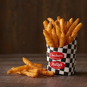 Checkers - french fries in a paper cup - Fast Food Near Me - Orlando, Florida