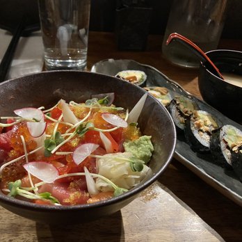M Sushi - Chirashi, Roll, Miso Soup (included in the Omakase) - Sushi Bars Near Me - Durham, North Carolina