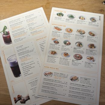 Afuri - Menu July 2025 - Ramen Near Me - Los Angeles, California
