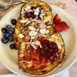 Cranberry almond French toast
