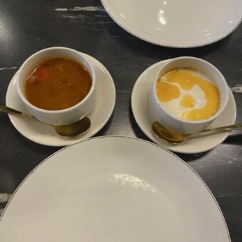 Savoey Thai Eatery - Tom yum, tom kha (left to right) - Thai Near Me - Las Vegas, Nevada Savoey Thai Eatery - Tom yum, tom kha (left to right) - Thai Near Me - Las Vegas, Nevada