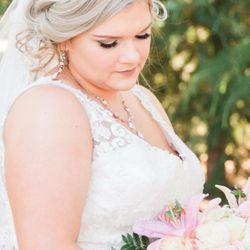 Lashes Lips And Love - Bridal updo and makeup by christy