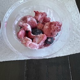 Sour frozen berries Sour frozen berries