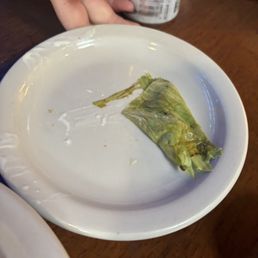 This was the outside piece of lettuce on the Wedge This was the outside piece of lettuce on the Wedge